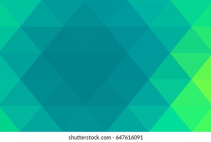 Light Green vector Pattern.  triangular template. Geometric sample. Repeating routine with triangle shapes. New texture for your design. Pattern can be used for background.