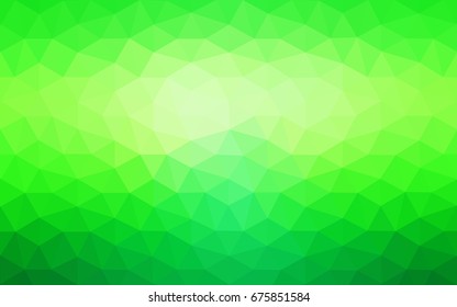 Light Green vector Pattern.  triangular template. Geometric sample. Repeating routine with triangle shapes. New texture for your design. Pattern can be used for background.