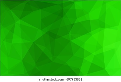 Light Green vector Pattern.  triangular template. Geometric sample. Repeating routine with triangle shapes. New texture for your design. Pattern can be used for background.