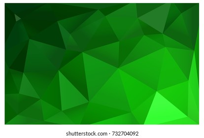 Light Green vector Pattern.  triangular template. Geometric sample. Repeating routine with triangle shapes. New texture for your design. Pattern can be used for background.