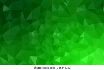 Light Green vector Pattern.  triangular template. Geometric sample. Repeating routine with triangle shapes. New texture for your design. Pattern can be used for background.