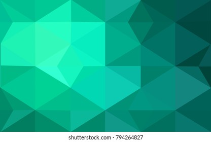 Light Green vector Pattern.  triangular template. Geometric sample. Repeating routine with triangle shapes. New texture for your design. Pattern can be used for background.