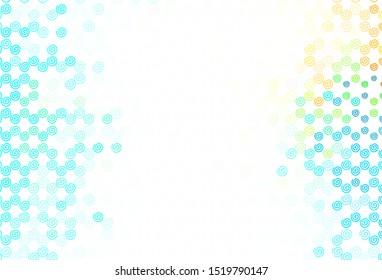 Light Green vector pattern with wry lines. A completely new colorful illustration in simple style. Template for cell phone screens.