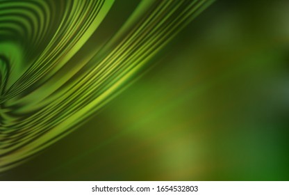 Light Green vector pattern with wry lines. Colorful abstract illustration with gradient lines. Colorful wave pattern for your design.