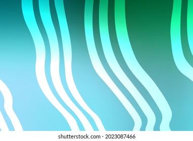 Light Green vector pattern with wry lines. Colorful gradient illustration in simple style with lines. Best design for your business.