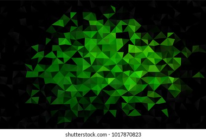 Light Green vector polygon abstract background. A vague abstract illustration with gradient. A completely new template for your business design.