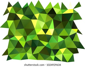 Light Green vector polygon abstract background. Shining colored illustration in a brand-new style. The completely new template can be used for your brand book.