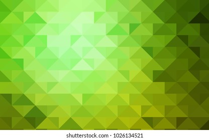 Light Green vector polygon abstract template. An elegant bright illustration with gradient. Brand-new style for your business design.