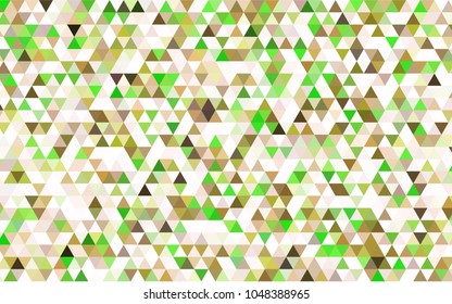 Light Green vector polygon abstract pattern. Shining colored illustration in a brand-new style. The template can be used as a background for cell phones.