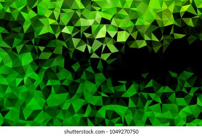 Light Green vector polygon abstract background. Colorful abstract illustration with gradient. A new texture for your design.