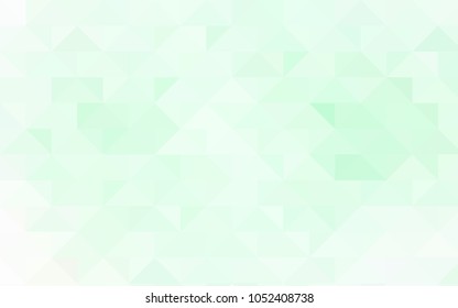 Light Green vector polygon abstract pattern. Modern geometrical abstract illustration with gradient. Brand-new design for your business.