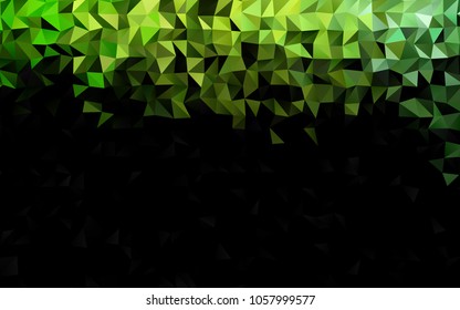 Light Green vector polygon abstract background. Creative geometric illustration in Origami style with gradient. A completely new design for your business.
