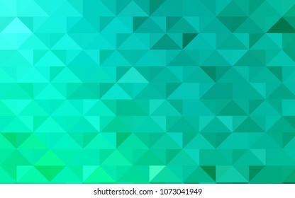 Light Green vector polygon abstract background. Creative illustration in halftone style with gradient. The template can be used as a background for cell phones.