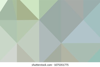 Light Green vector polygon abstract background. Triangular geometric sample with gradient.  That new template can be used for your brand book.