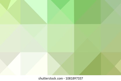Light Green vector polygon abstract backdrop. Colorful illustration in abstract style with gradient. A completely new template for your business design.