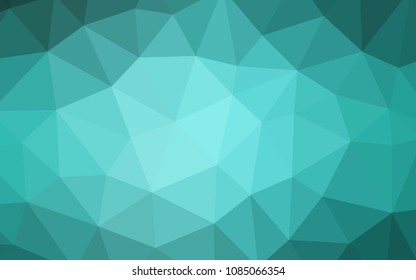 Light Green vector polygon abstract backdrop. Colorful illustration in abstract style with triangles. Pattern for a brand book's backdrop.