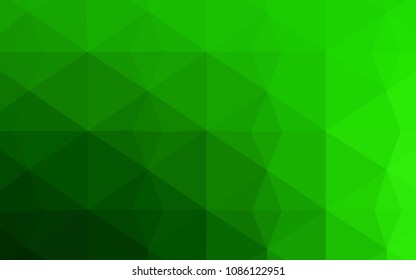 Light Green vector polygon abstract backdrop. A sample with polygonal shapes. New template for your brand book.