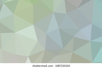 Light Green vector polygon abstract layout. Glitter abstract illustration with an elegant triangles. A completely new design for your leaflet.