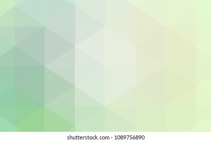 Light Green vector polygon abstract backdrop. Colorful abstract illustration with gradient. That new template can be used for your brand book.