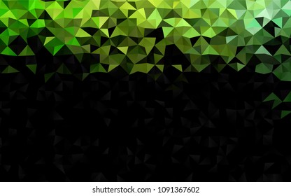 Light Green vector polygon abstract template. A sample with polygonal shapes. The completely new template can be used for your brand book.