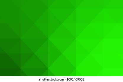 Light Green vector polygon abstract background. Shining colorful illustration with triangles. A completely new template for your banner.
