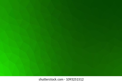 Light Green vector polygon abstract backdrop. Modern abstract illustration with triangles. Completely new template for your banner.