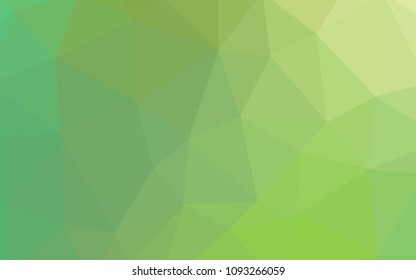 Light Green vector polygon abstract layout. A completely new color illustration in a polygonal style. Completely new template for your banner.