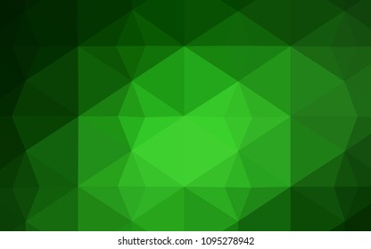 Light Green vector polygon abstract backdrop. Elegant bright polygonal illustration with gradient. Brand new design for your business.