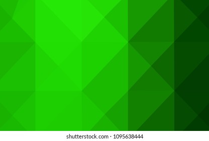 Light Green vector polygon abstract background. Elegant bright polygonal illustration with gradient. A completely new template for your business design.