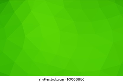 Light Green vector polygon abstract template. A completely new color illustration in a vague style. A completely new design for your business.
