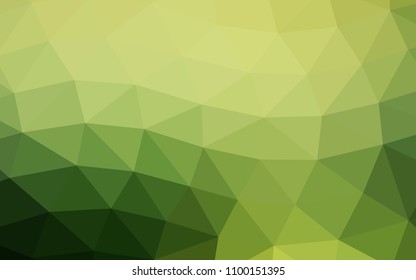 Light Green vector polygon abstract polygon abstract. Creative geometric illustration in Origami style with gradient. The best triangular design for your business.