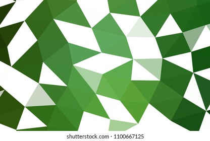 Light Green vector polygon abstract polygon abstract. Brand new colored illustration in blurry style with gradient. Brand new style for your business design.