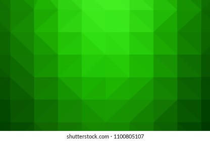 Light Green vector polygon abstract layout. Elegant bright polygonal illustration with gradient. Brand new design for your business.