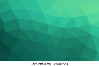 Light Green vector polygon abstract polygon abstract. Triangular geometric sample with gradient.  The elegant pattern can be used as part of a brand book.
