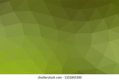 Light Green vector polygon abstract template. Colorful abstract illustration with gradient. The template can be used as a background for cell phones.