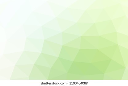 Light Green vector polygon abstract polygon abstract. Creative illustration in halftone style with gradient. Brand new style for your business design.