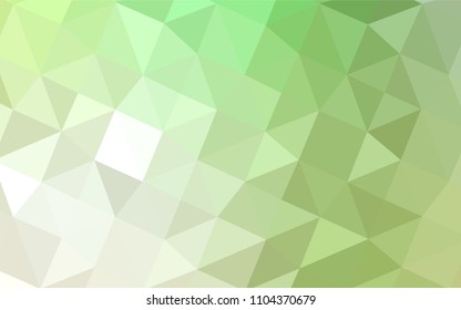 Light Green vector polygon abstract backdrop. Colorful abstract illustration with gradient. That pattern can be used as a part of a brand book.