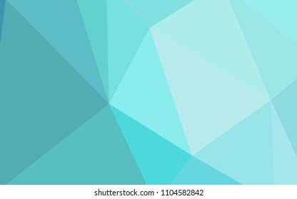 Light Green vector polygon abstract backdrop. Elegant bright polygonal illustration with gradient. A new texture for your web site.