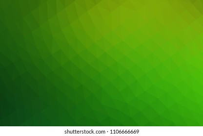 Light Green vector polygon abstract layout. Colorful illustration in abstract style with gradient. A completely new design for your business.