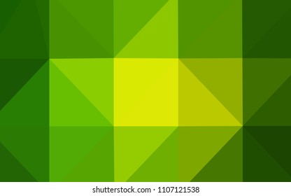 Light Green vector polygon abstract background. Colorful abstract illustration with gradient. Triangular pattern for your business design.