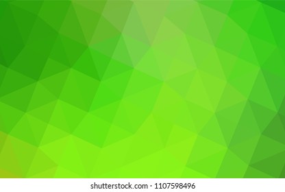 Light Green vector polygon abstract backdrop. A sample with polygonal shapes. The template for cell phone's backgrounds.