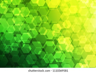 Light Green vector polygon abstract background. Glitter abstract illustration with an elegant design. The template can be used as a background for cell phones.