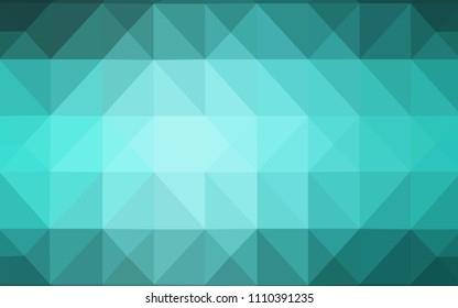Light Green vector polygon abstract layout. A completely new color illustration in a polygonal style. Brand new design for your business.