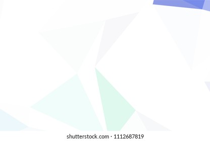 Light Green vector polygon abstract background. Geometric illustration in Origami style with gradient.  Textured pattern for your backgrounds.