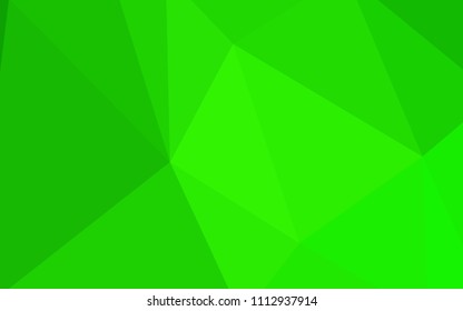 Light Green vector polygon abstract layout. Polygonal abstract illustration with gradient. Brand new design for your business.