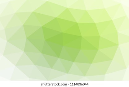 Light Green vector polygon abstract polygon abstract. Creative geometric illustration in Origami style with gradient. Brand new style for your business design.