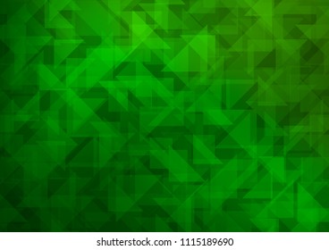 Light Green vector polygon abstract background. Creative geometric illustration in Origami style with gradient. The textured pattern can be used for background.