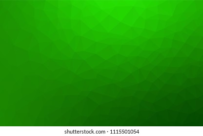 Light Green vector polygon abstract layout. Modern abstract illustration with triangles. Best triangular design for your business.