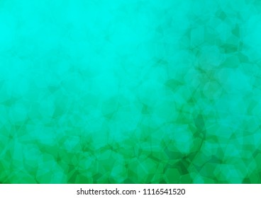 Light Green vector polygon abstract background. Brand new colored illustration in blurry style with gradient. A completely new template for your business design.