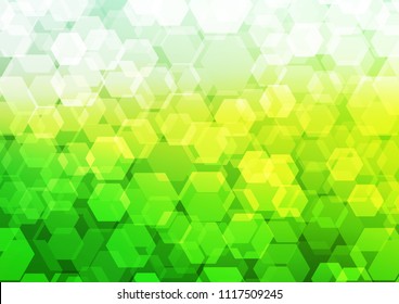 Light Green vector polygon abstract background. Modern geometrical abstract illustration with gradient. A completely new template for your business design.